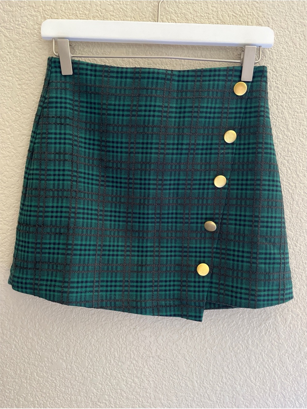 Forever 21 Green Plaid Miniskirt Women’s Size Small